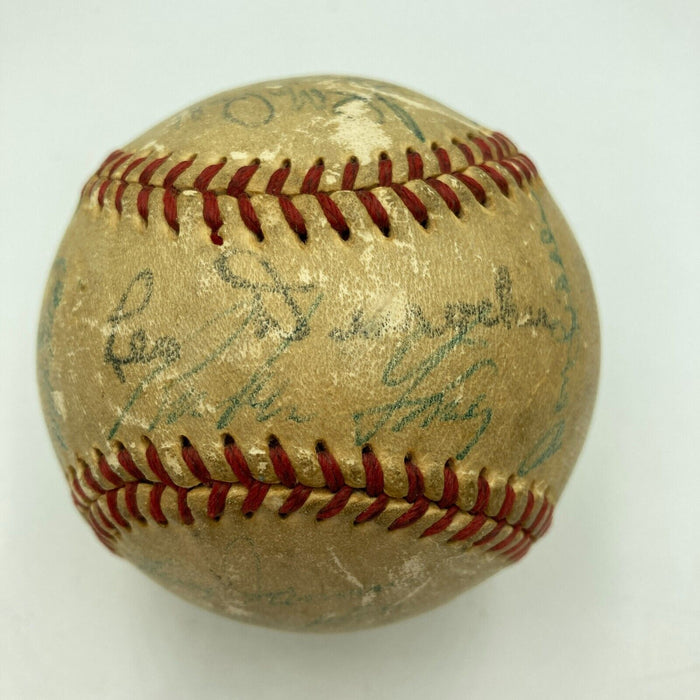 Willie Mays 1954 New York Giants World Series Champs Team Signed Baseball