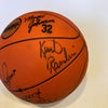 1985-86 Los Angeles Lakers Team Signed Basketball Abdul Jabbar Magic Johnson PSA