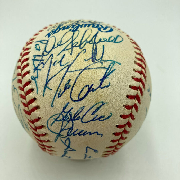 1993 Toronto Blue Jays World Series Champs Team Signed W.S. Baseball JSA COA