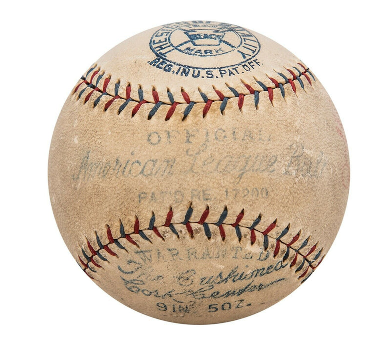 Babe Ruth & Lou Gehrig Signed 1928 Official American League Baseball JSA COA