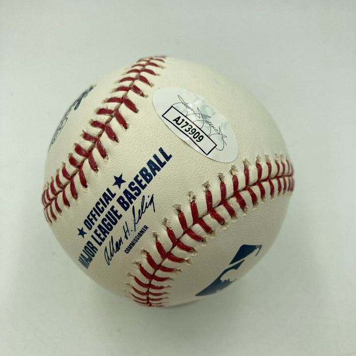 Carlton Fisk Hall Of Fame 2000 Signed Official Major League Baseball JSA COA