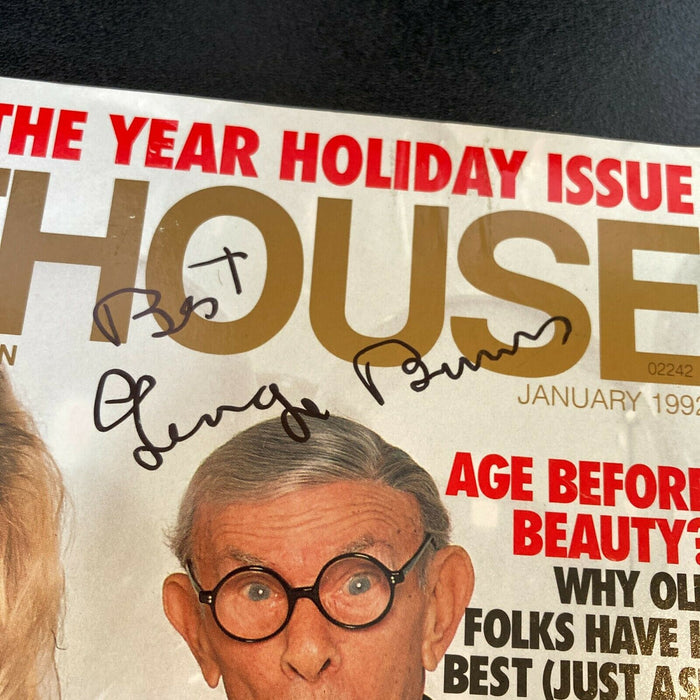 George Burns Signed Autographed 1992 Penthouse Magazine With JSA COA