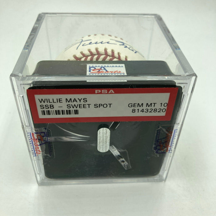 Willie Mays Signed Major League Baseball PSA DNA Graded 10 GEM MINT