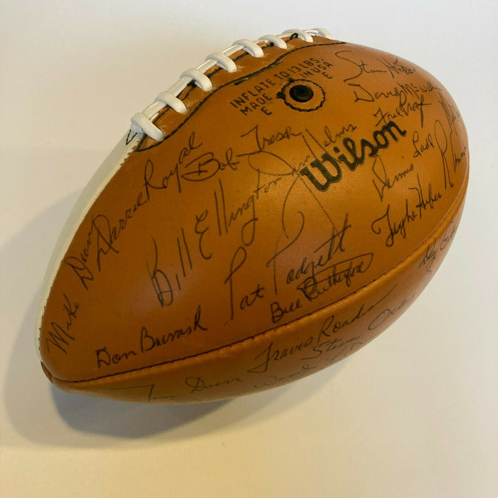 1972 Texas Longhorns Team Signed Presentation Football