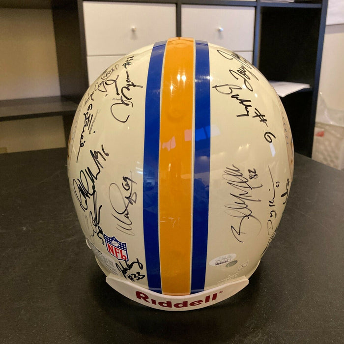 1998 Denver Broncos Super Bowl XXXII Champs Team Signed Authentic Helmet JSA COA