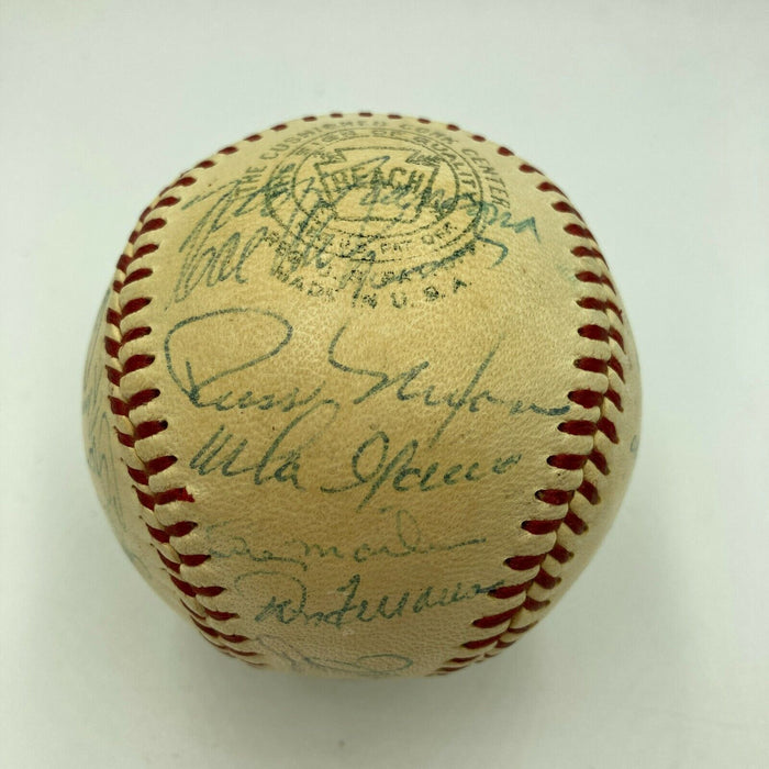 1959 Cleveland Indians Team Signed American League Baseball Joe Gordon JSA COA