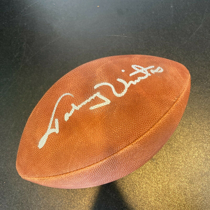 Beautiful Johnny Unitas Signed Wilson Official NFL Football PSA DNA COA