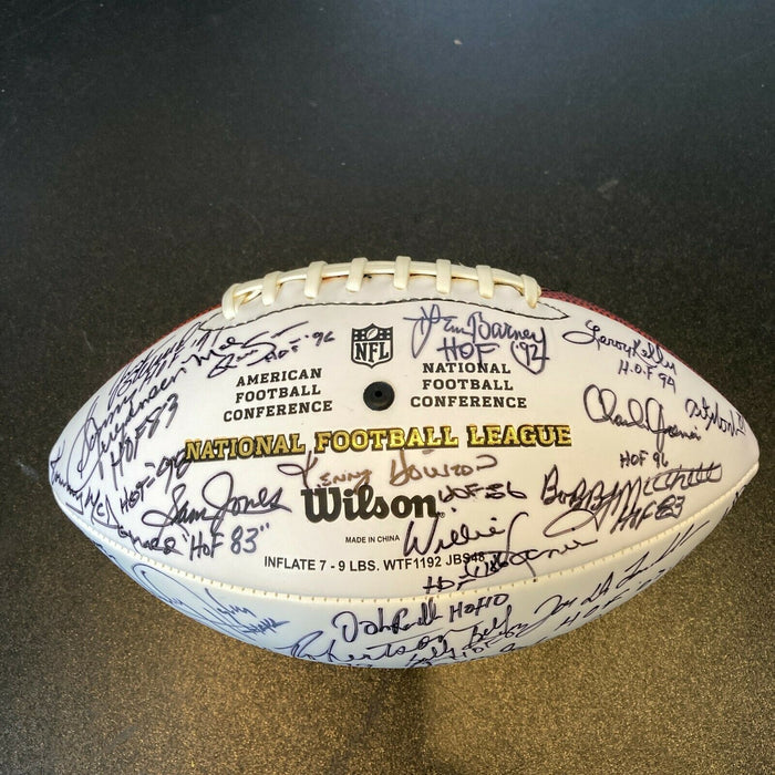 2012 Hall Of Fame Induction Multi Signed Official Wilson NFL Football 40+ Sigs