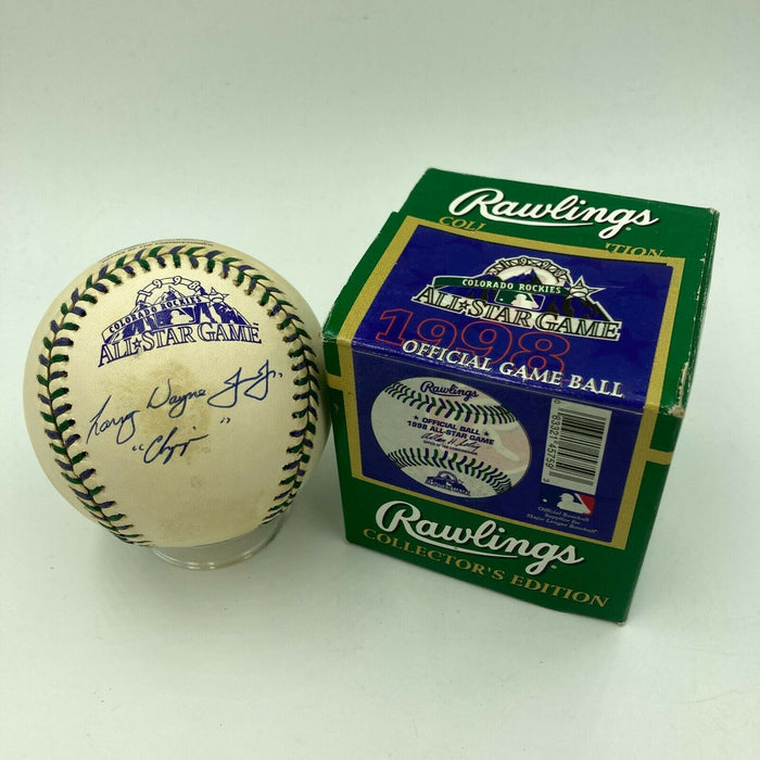 Chipper "Larry Wayne" Jones Full Name Signed 1998 All Star Game Baseball JSA COA