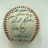 Hall Of Fame Multi Signed Cracker Jack Old Timers Game Baseball Beckett COA
