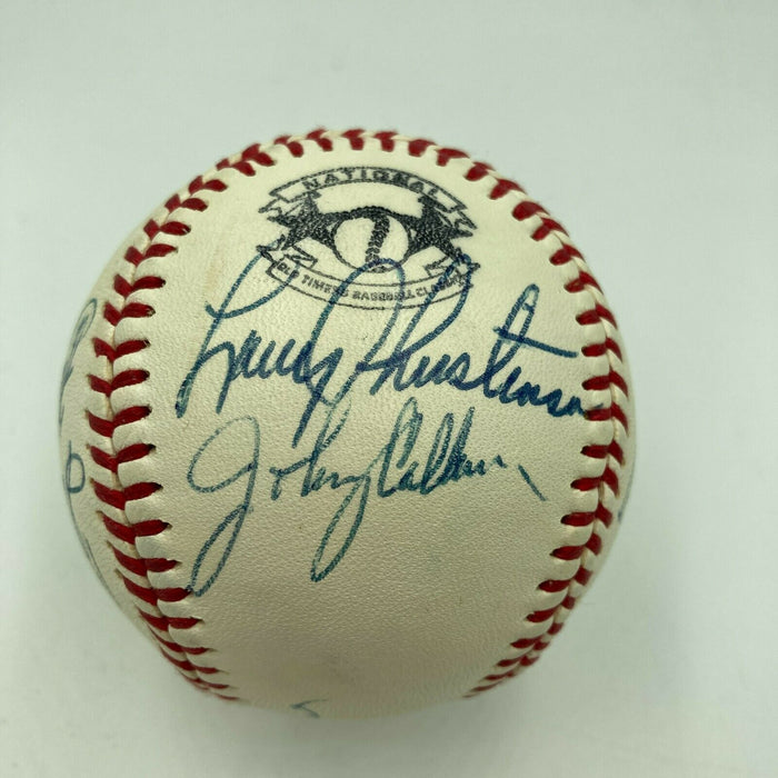 Sandy Koufax HOF Multi Signed Cracker Jack Old Timers Game Baseball Beckett COA