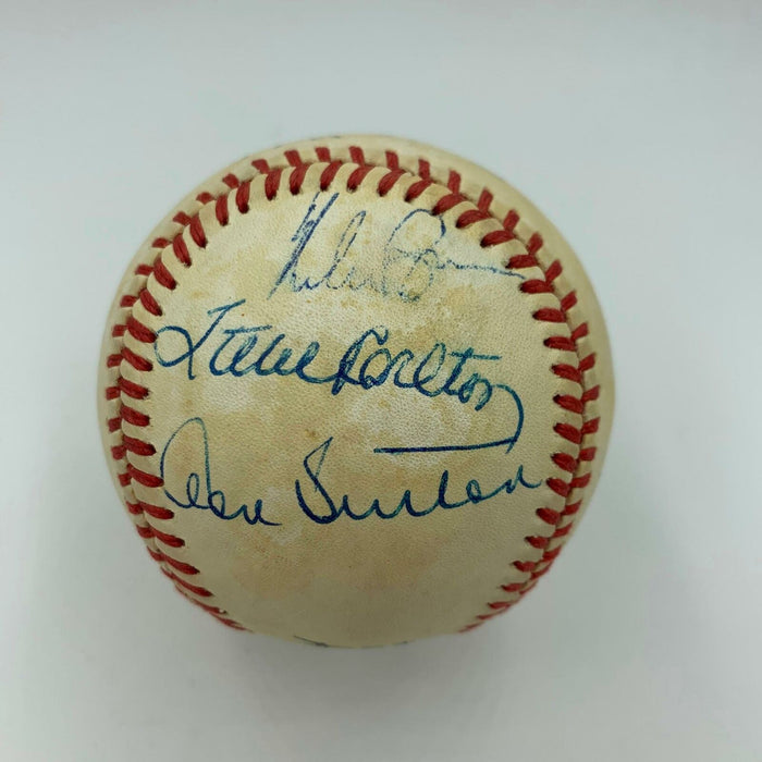 Tom Seaver Nolan Ryan Warren Spahn 300 Win Club Multi Signed Baseball