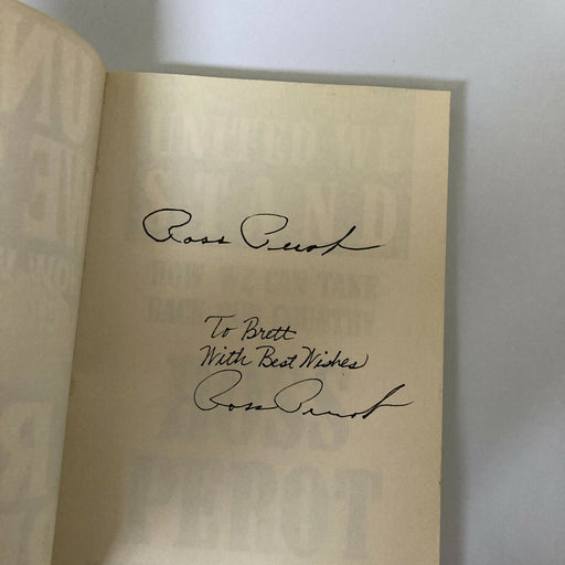 Ross Perot Signed Autographed United We Stand Book