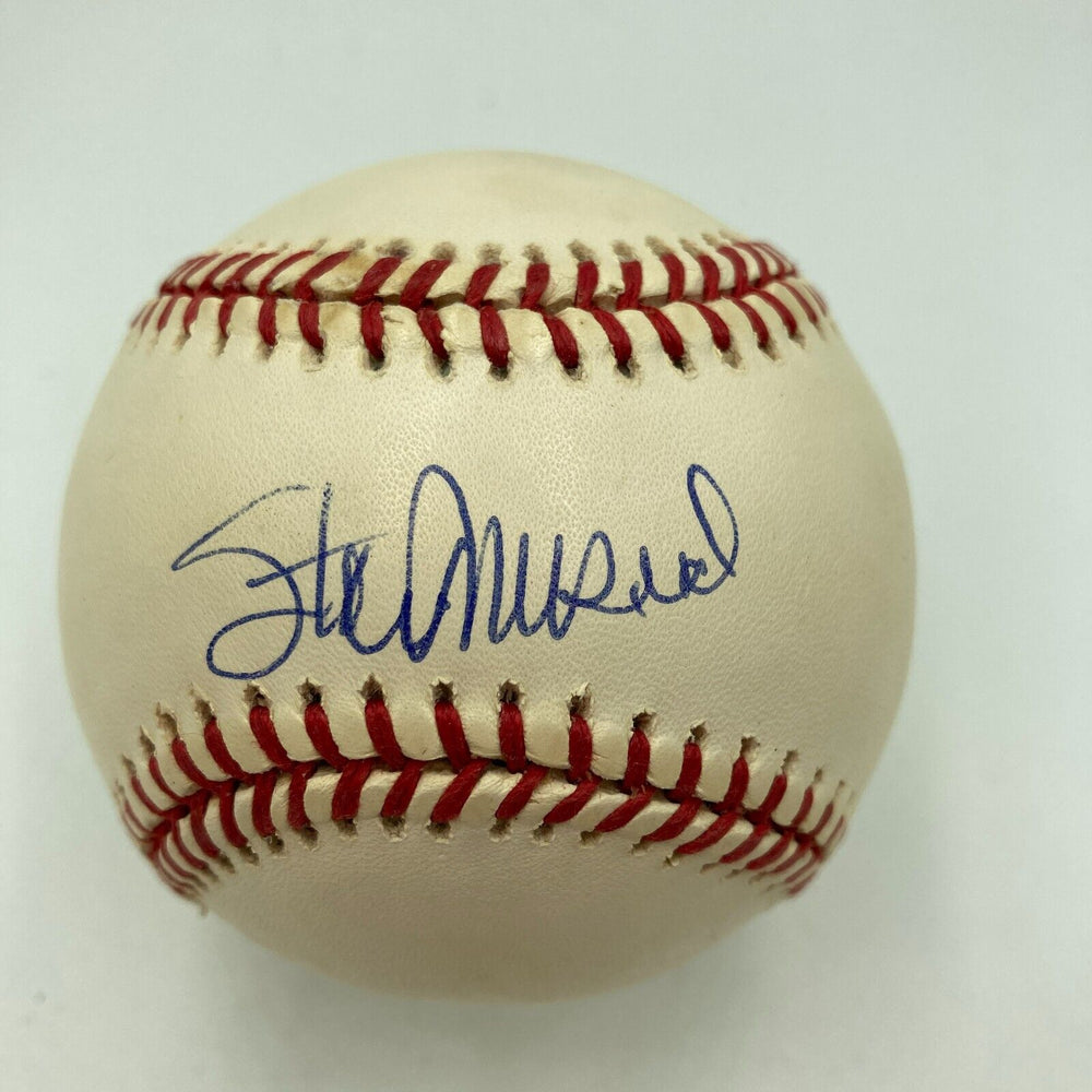 Nice Stan Musial Signed Official National League Baseball JSA COA