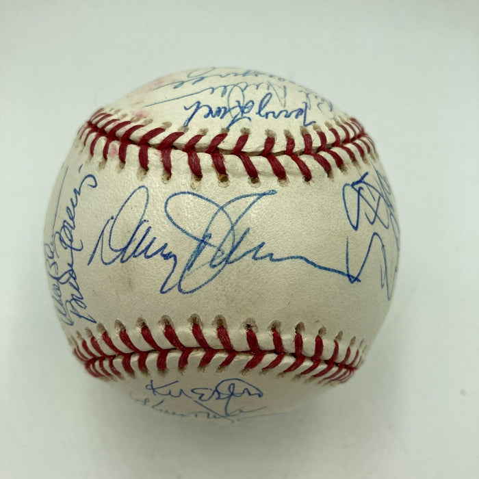 1986 New York Mets World Series Champs Team Signed W.S. Baseball PSA DNA COA