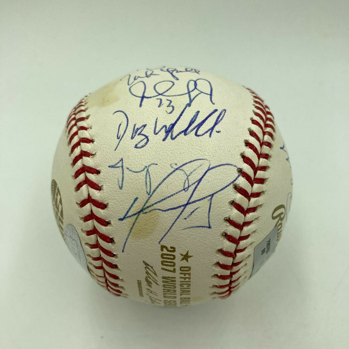 2007 Boston Red Sox World Series Champs Team Signed W.S. Baseball Steiner COA