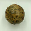 Babe Ruth Ty Cobb 1929 Athletics Signed World Series Game Used Baseball PSA DNA