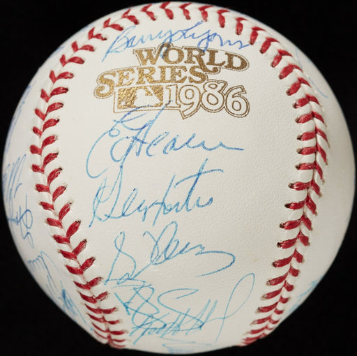 1986 New York Mets World Series Champs Team Signed W.S. Baseball Steiner COA
