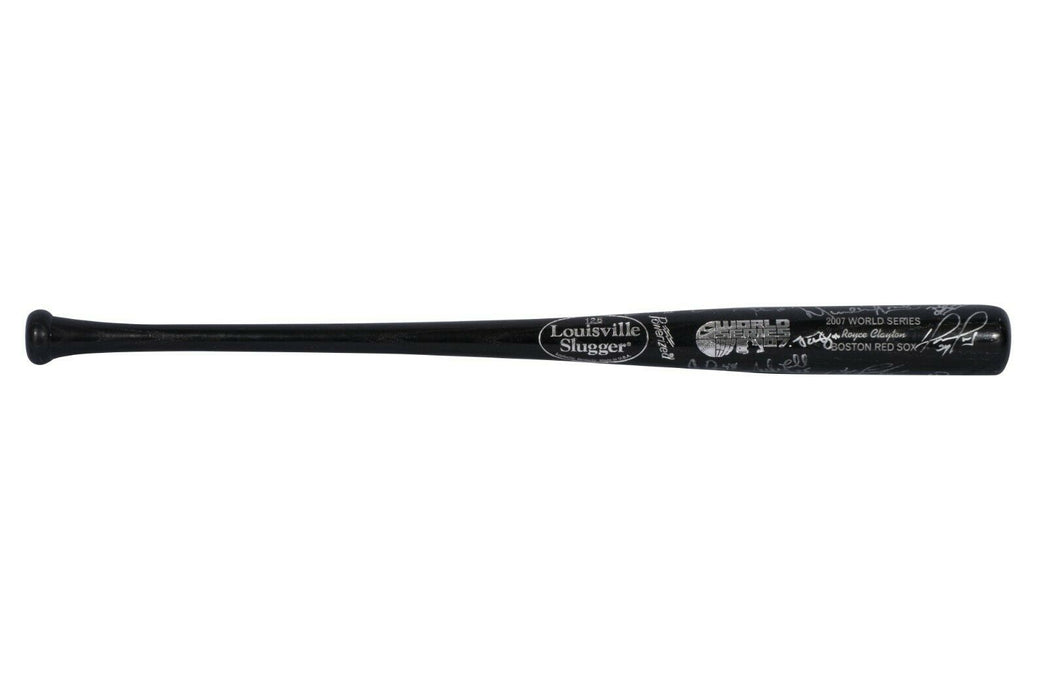 2007 Boston Red Sox Team WS Champs Signed World Series Game Issued Bat PSA DNA