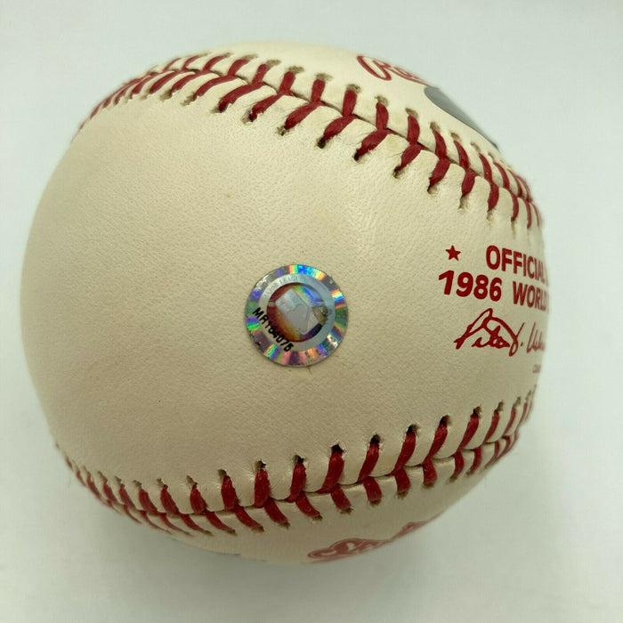 Rare Bill Buckner & Mookie Wilson Signed 1986 World Series Baseball Steiner MLB