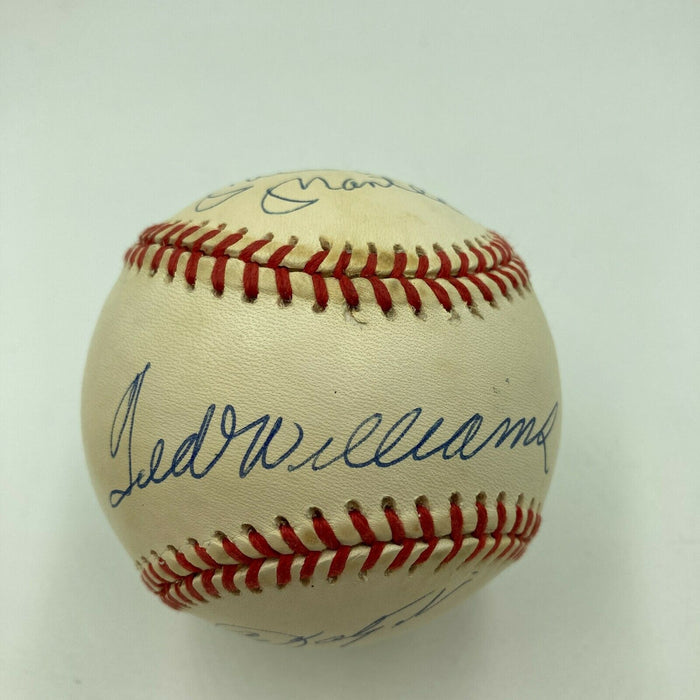 Mickey Mantle Ted Williams Carl Yastrzemski Triple Crown Signed Baseball UDA COA