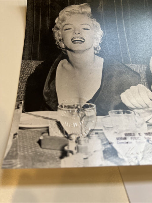 Extremely Rare Joe Dimaggio Signed Marilyn Monroe Photo PSA DNA COA