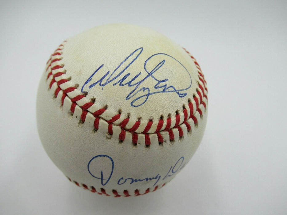 Tommy Davis & Davey Lopes Signed Autographed Major League Baseball PSA DNA