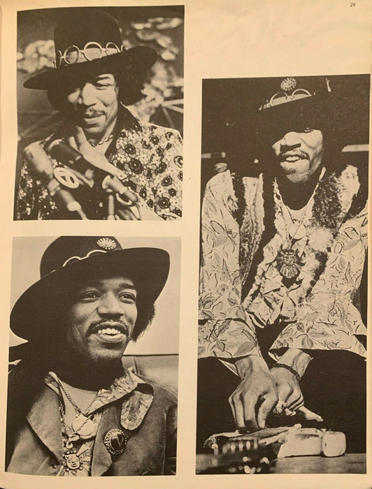 Jimi Hendrix Signed The Jimi Hendrix Experience Music Program With JSA COA