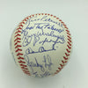 1967 Boston Red Sox AL Champs Team Signed Baseball Carl Yastrzemski PSA DNA COA