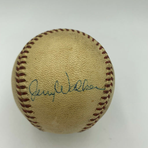 Jerry Walker Signed Game Used 1960's American League Joe Cronin Baseball JSA COA
