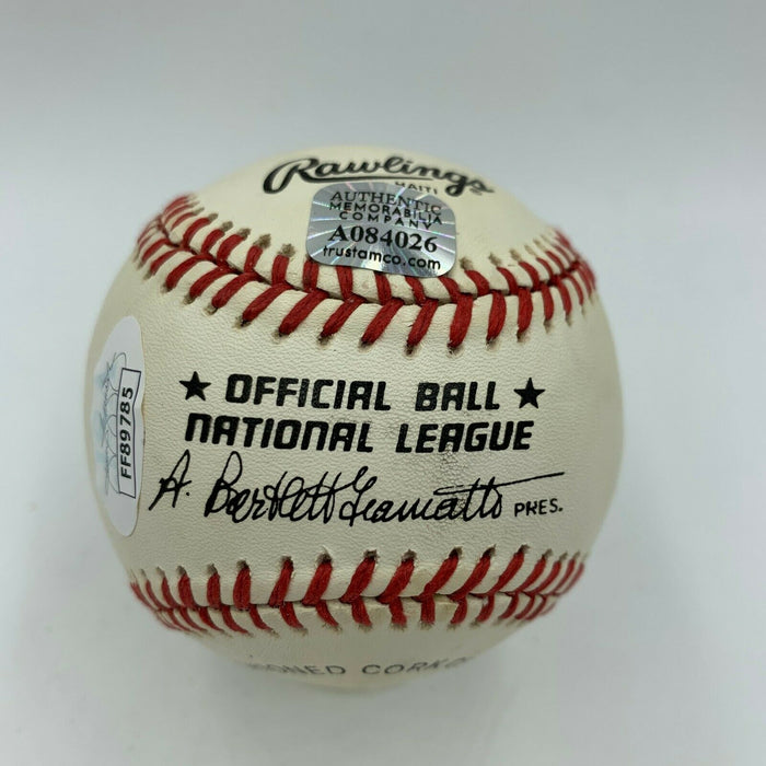 Sammy Baugh NFL Signed Autographed Official National League Baseball JSA COA