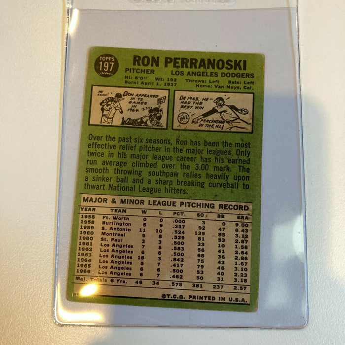 1967 Topps ron perranoski Signed Autographed Baseball Card