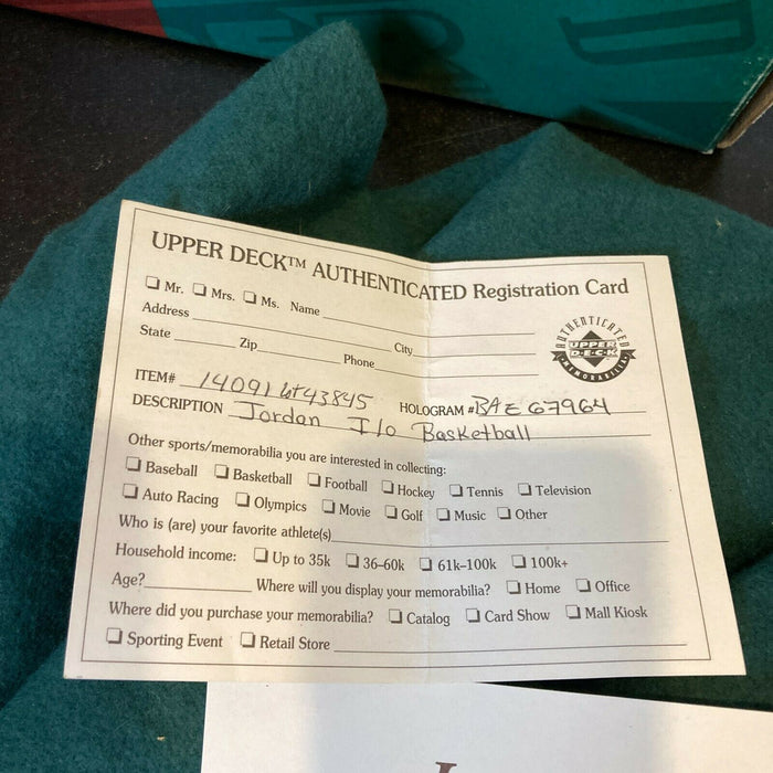 Michael Jordan Signed Autographed Basketball UDA Upper Deck & JSA COA With Box