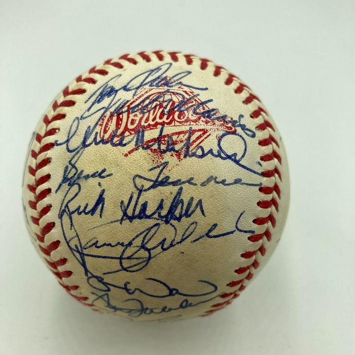1992 Toronto Blue Jays World Series Champs Team Signed W.S. Baseball JSA COA