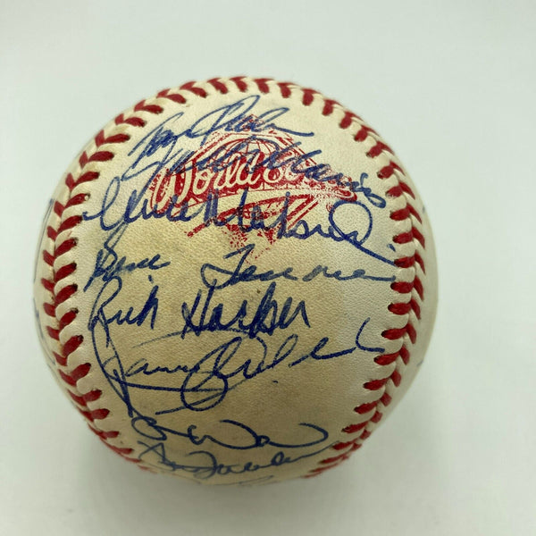 1992 Toronto Blue Jays World Series Champs Team Signed W.S. Baseball JSA COA
