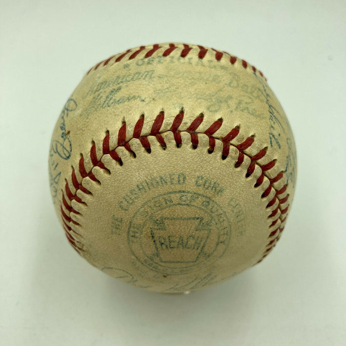 Connie Mack 1950's Philadelphia Athletics Team Signed Baseball With JSA COA