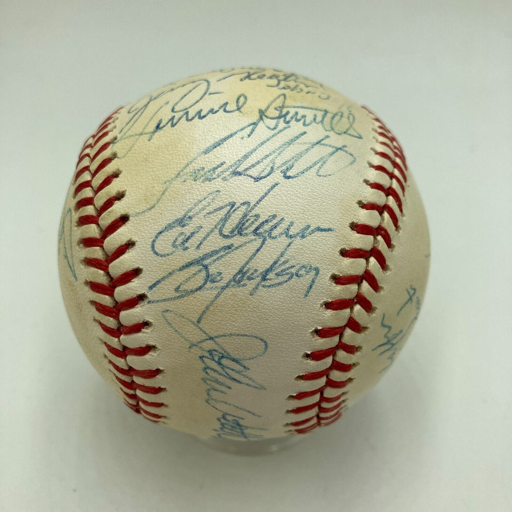 Bo Jackson 1987 Kansas City Royals Team Signed American League Baseball