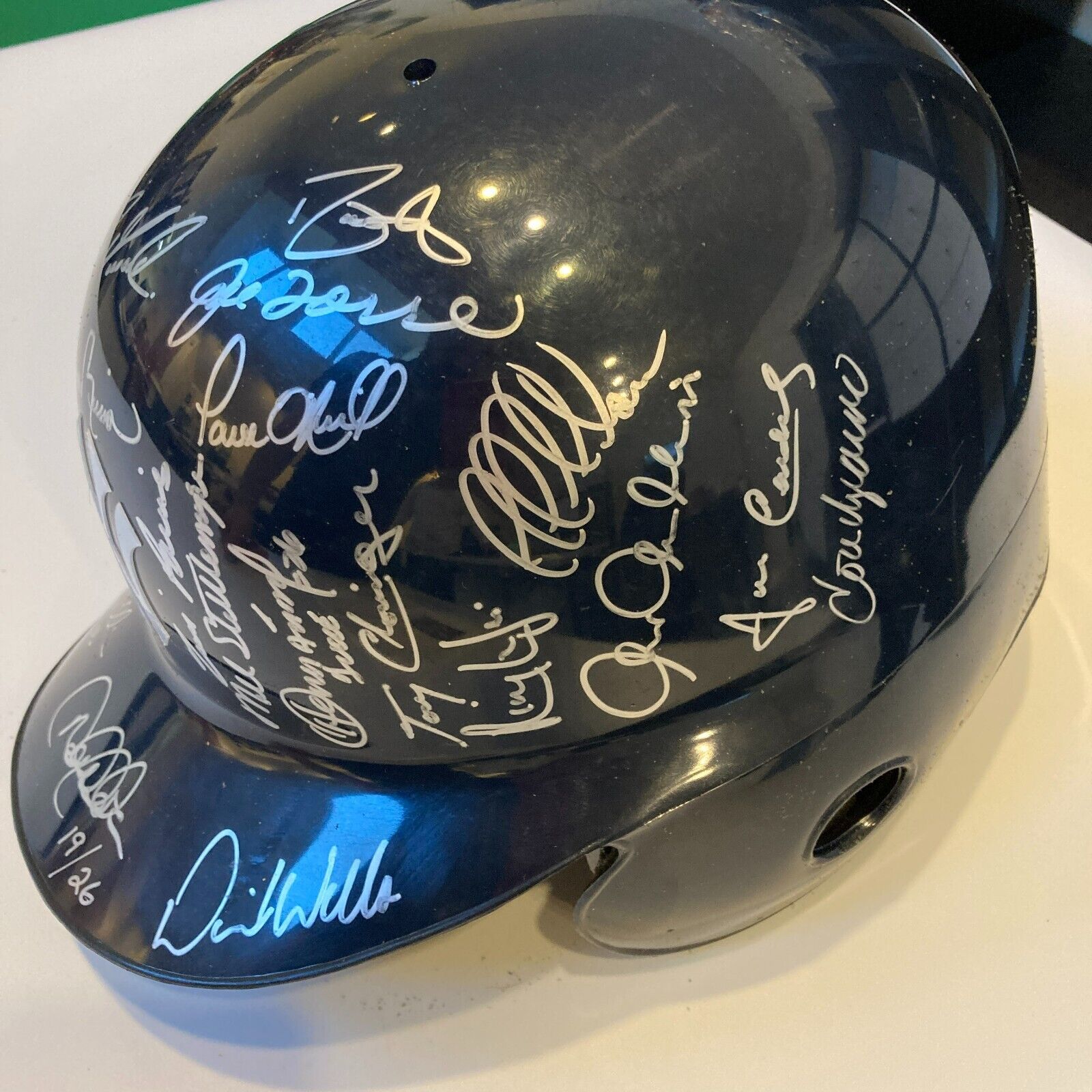 New York Yankees Dynasty Team Signed Helmet Derek Jeter Mariano