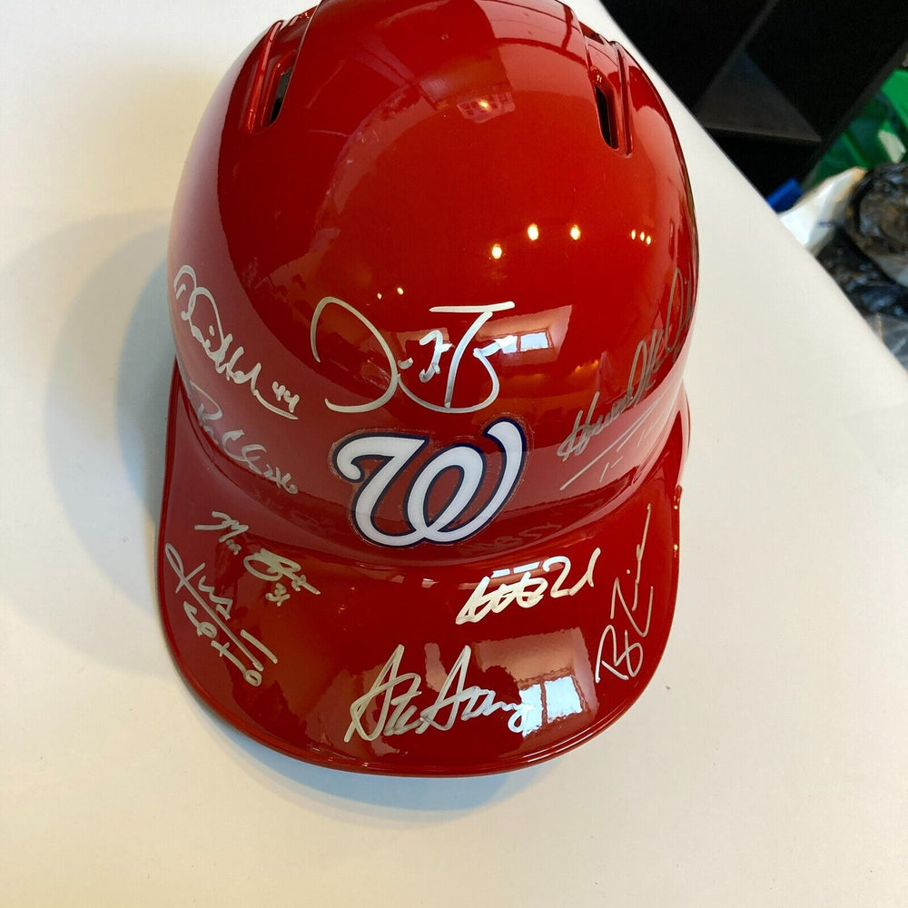 2019 Washington Nationals World Series Champs Team Signed Helmet Fanatics & MLB