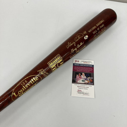 Gary Carter Signed 2003 Hall Of Fame Induction Game Model Baseball Bat JSA COA