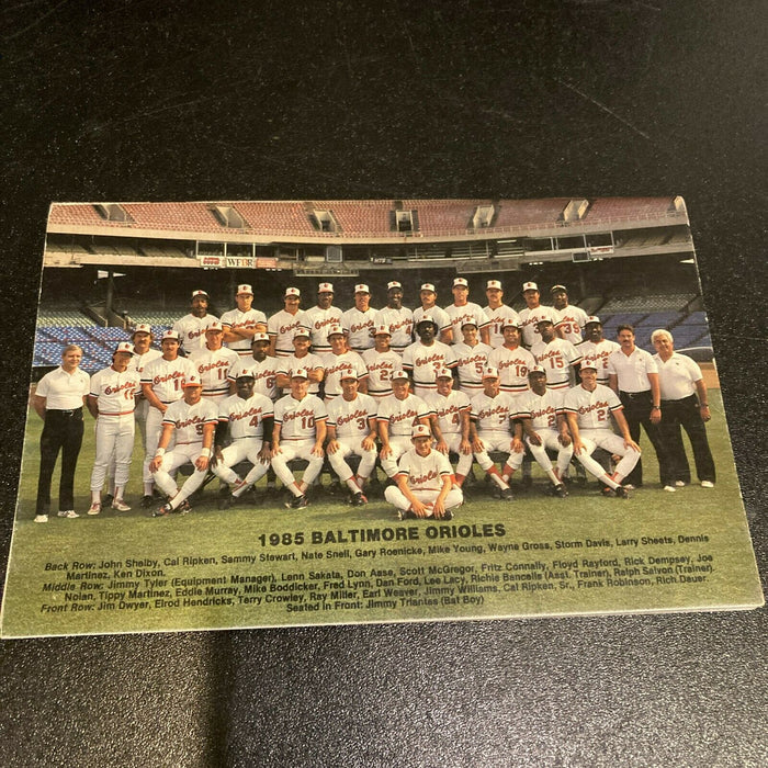 1985 Baltimore Orioles Team Signed Program With Cal Ripken Jr. JSA COA
