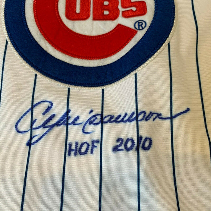 Andre Dawson HOF 2010 Twice Signed Mitchell & Ness Chicago Cubs Jersey —  Showpieces Sports