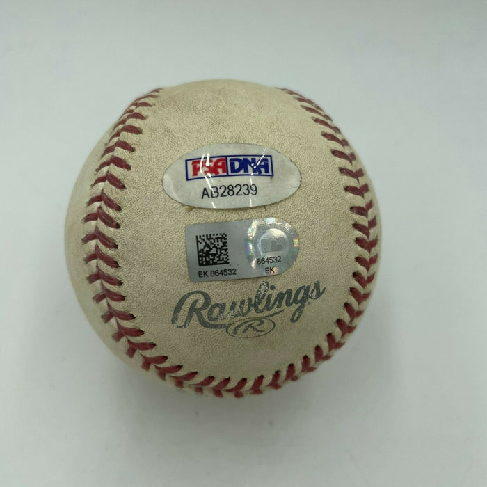 David Ortiz Signed 2013 Postseason ALCS Game Used Baseball PSA DNA COA & MLB