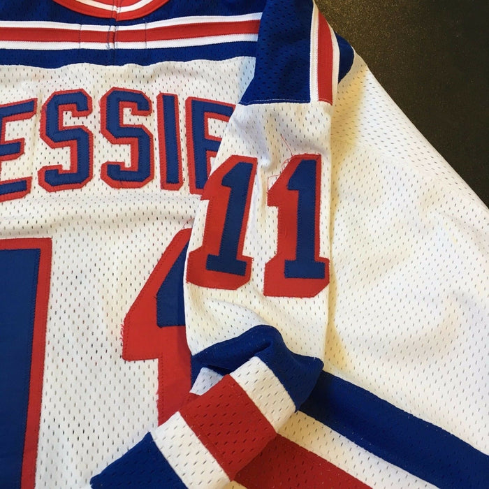 1991-92 Mark Messier Authentic CCM Cosby New York Rangers Game Model Jersey