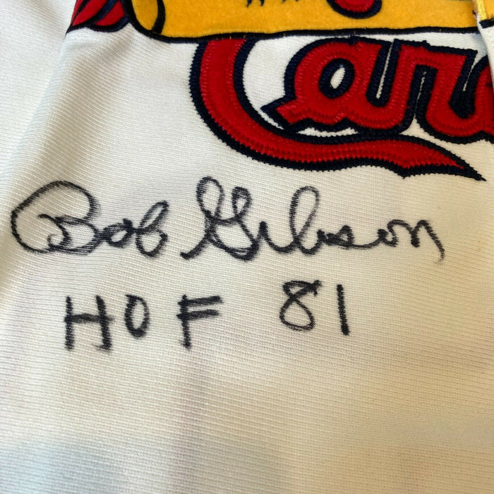 Bob Gibson HOF 1981 Signed Authentic 1964 St. Louis Cardinals Jersey JSA COA