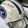 Eddie George Signed 1999 Inaugural Season Game Model Tennessee Titans Helmet UDA