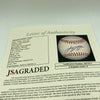 Beautiful Justin Verlander Signed Major League Baseball JSA COA Graded MINT 9