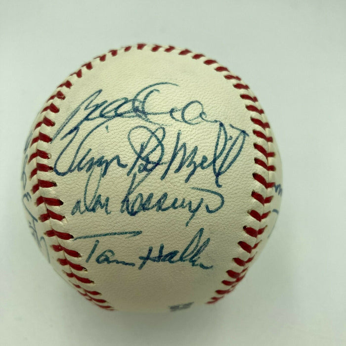 Sandy Koufax HOF Multi Signed Cracker Jack Old Timers Game Baseball Beckett COA