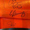New York Giants Legends Signed Seatback Eli Manning Michael Strahan Steiner COA