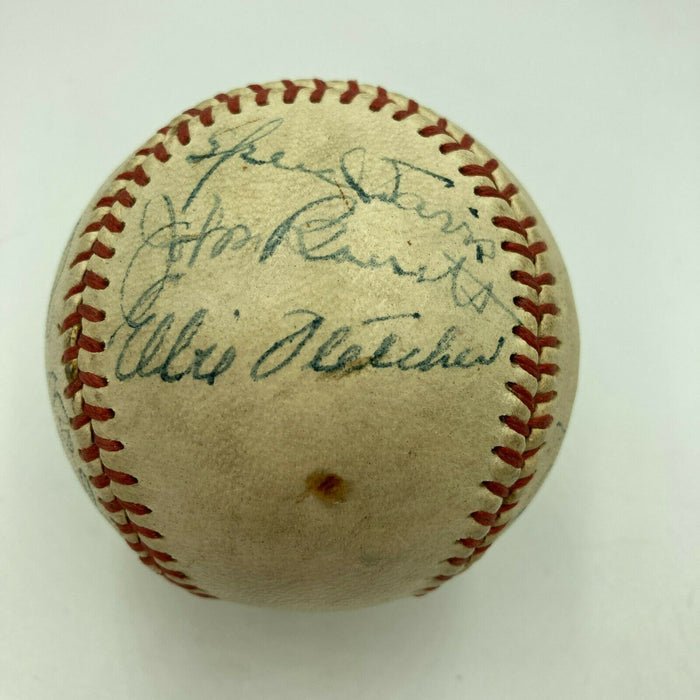Pittsburgh-Area WWII Servicemen Multi Signed Baseball World War 2
